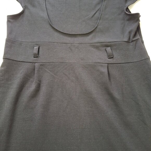 Suzy Jumper Dress Sz XL Empire Waist Sheath Style Cap Sleeves Side Zipper Insert - Picture 4 of 12